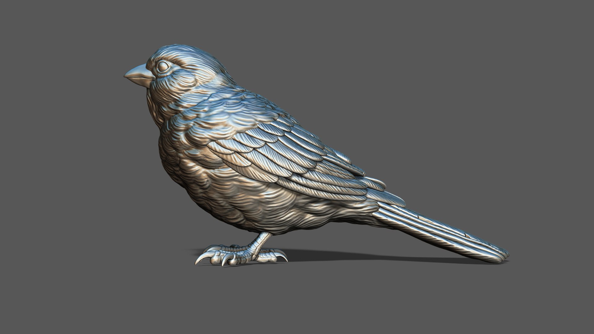 3D Model Sparrow On The Base - TurboSquid 2279256