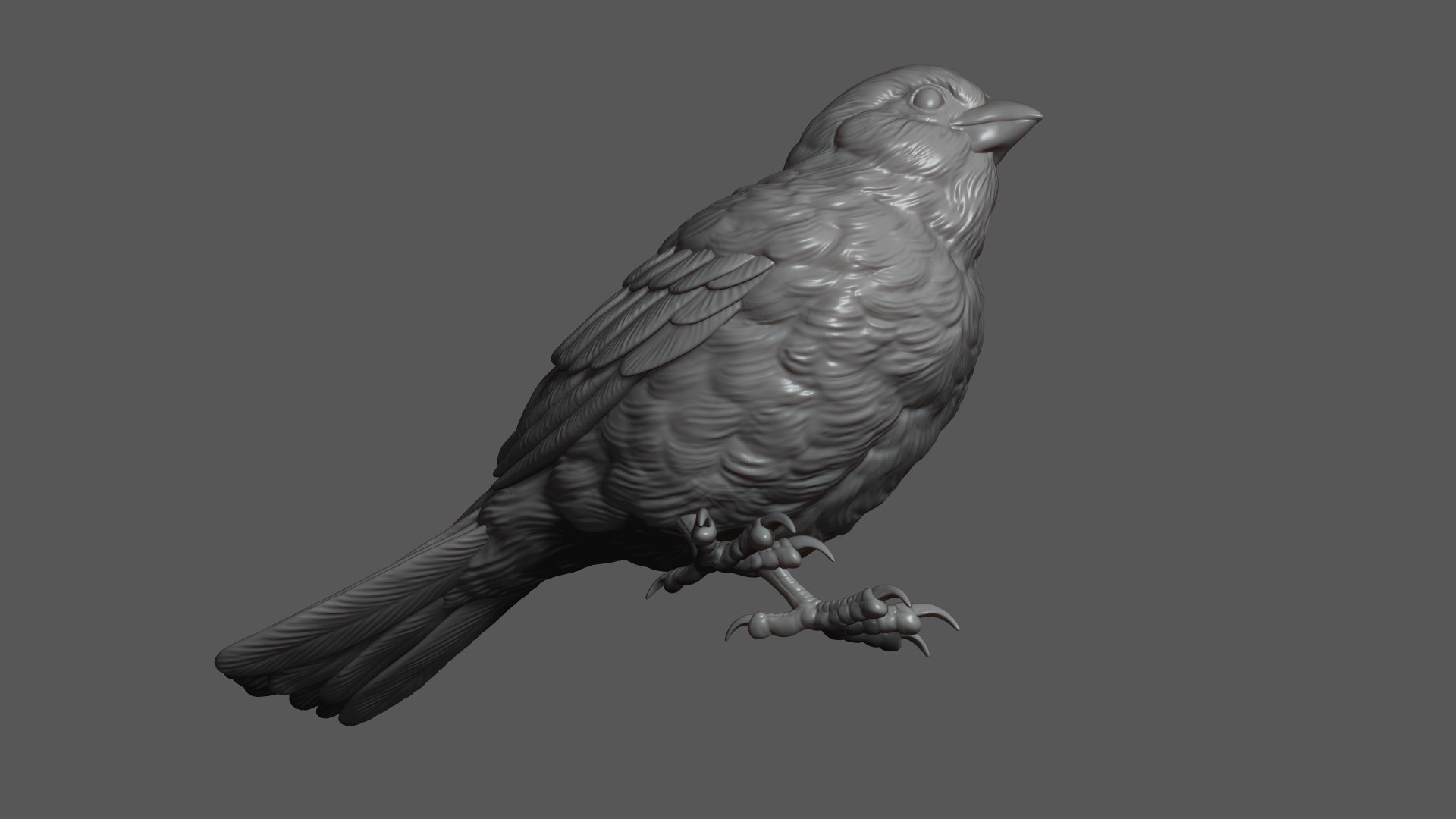 3D Model Sparrow On The Base - TurboSquid 2279256