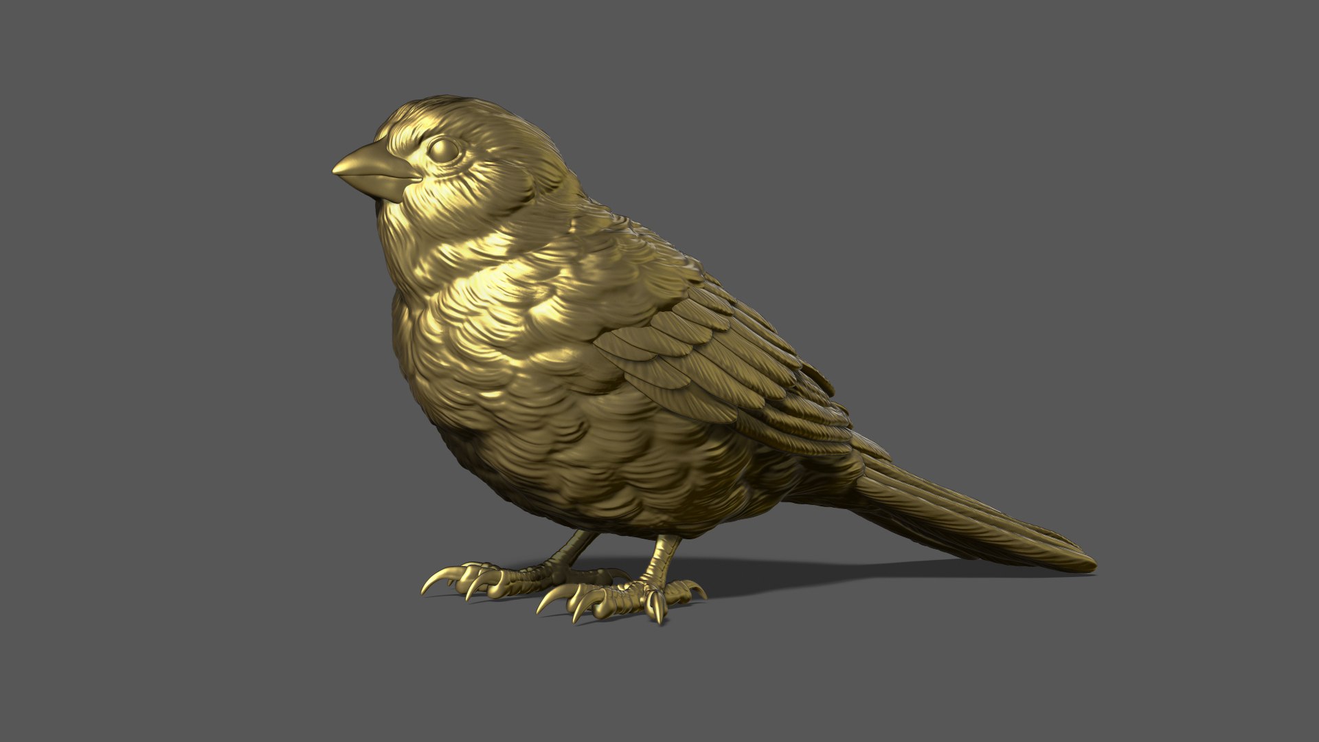 3D Model Sparrow On The Base - TurboSquid 2279256