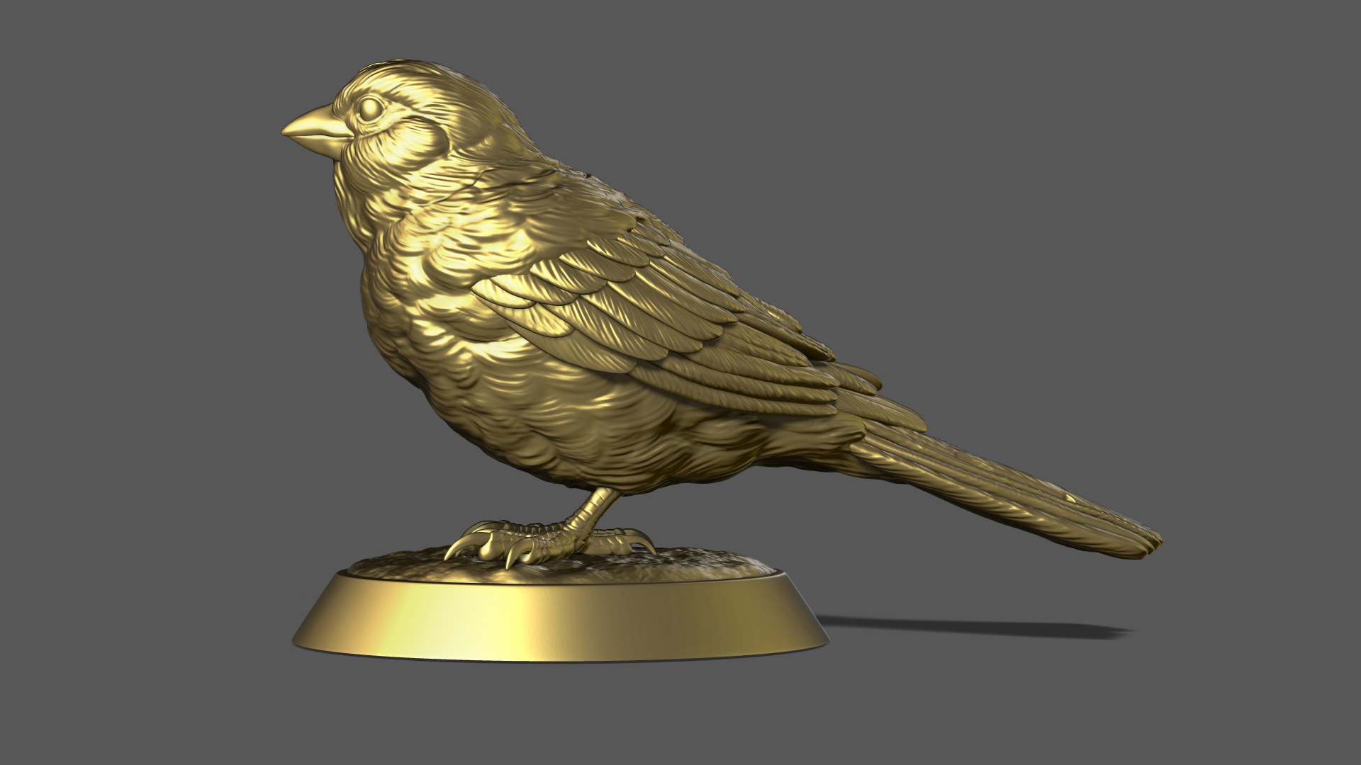 3D Model Sparrow On The Base - TurboSquid 2279256