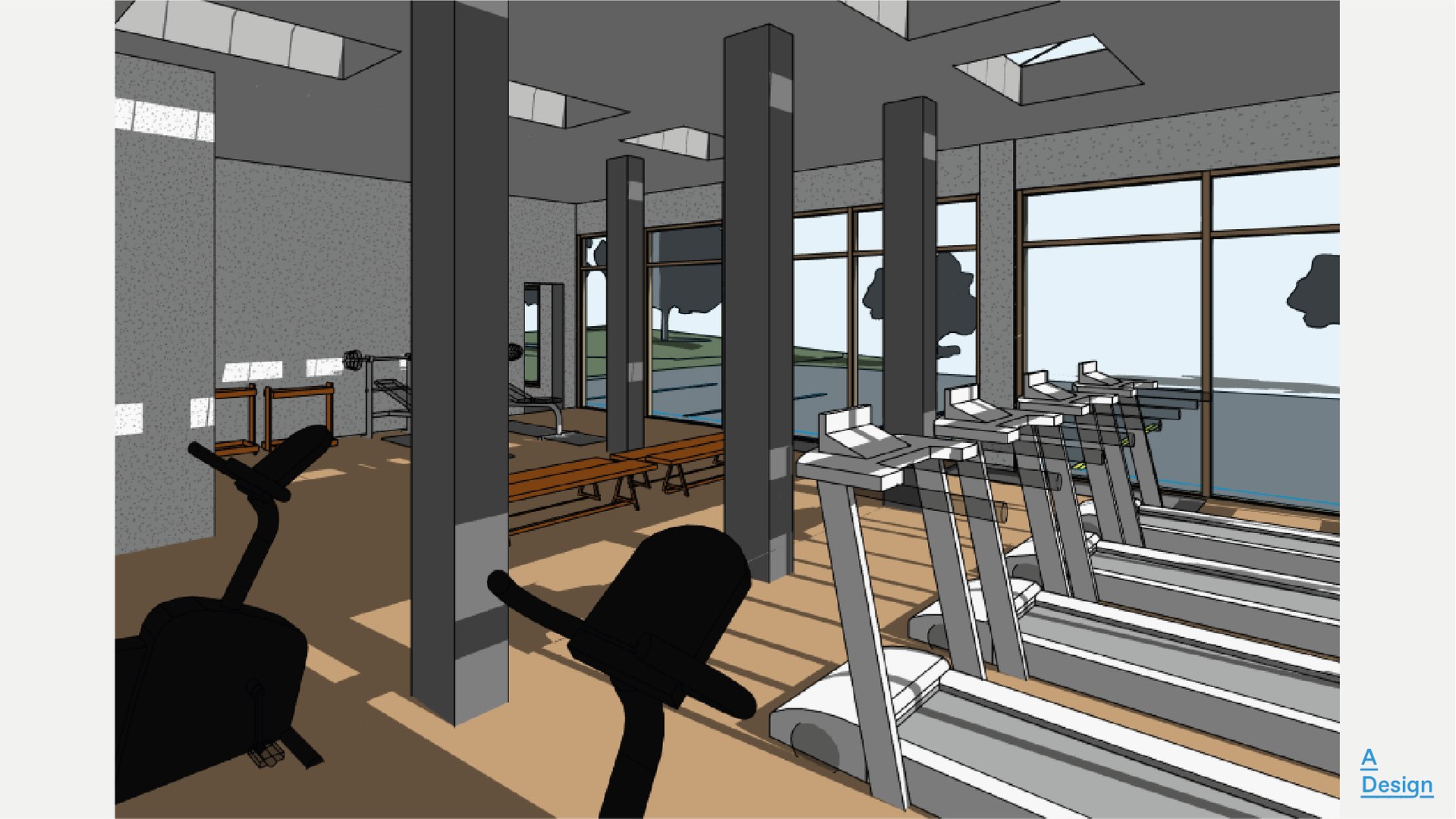 3D GYM - Revit Model - TurboSquid 2018295