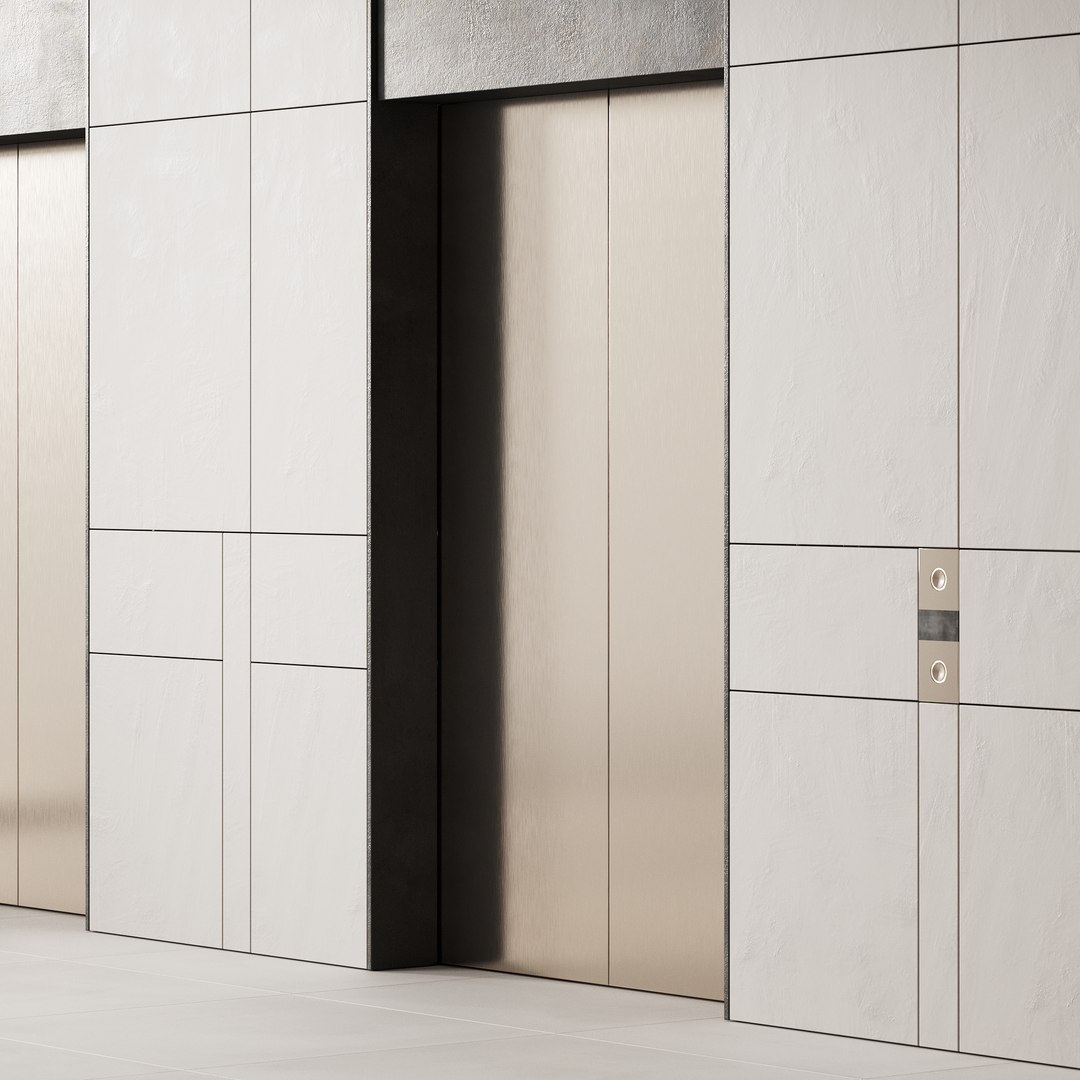 3D 535 Elevator Lobby Design In 2 Options 01 - TurboSquid 2309632