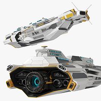 Frigate Starship White