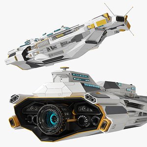 Frigate Starship White
