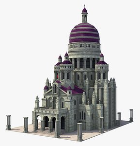 Fantasy Dome Castle 3D model