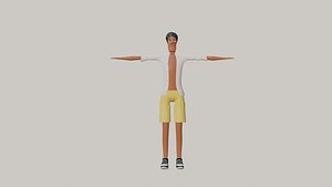 3D model Low Poly Casual Male