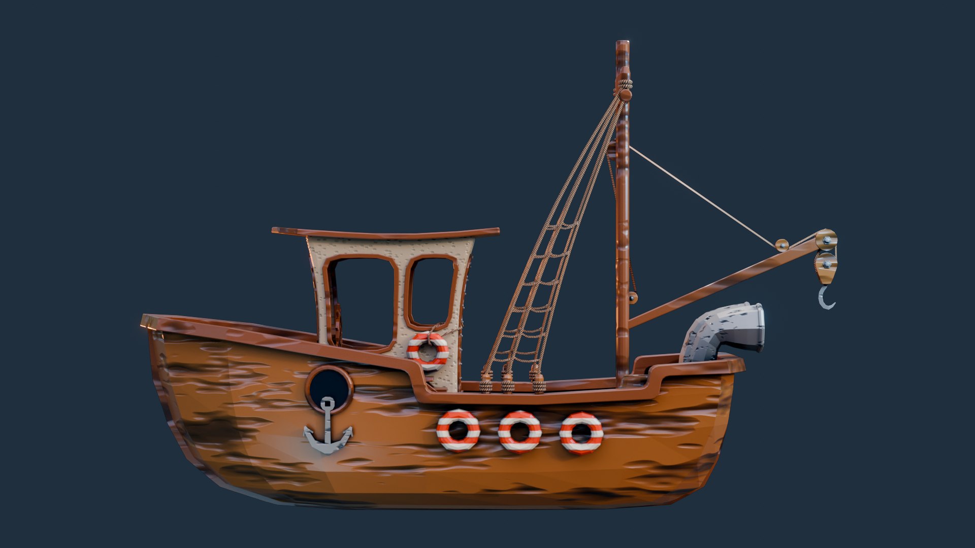 Boat Stylized 3D Model - TurboSquid 2387624