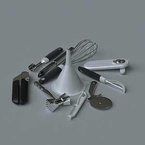 3d model kitchen accessories