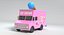3D ice cream truck model