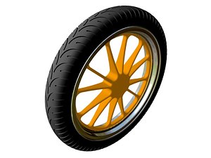 3ds max motorcycle wheel