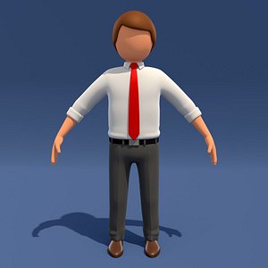 Cartoon Man Business