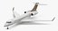 Bombardier Global 6000 Rigged 3D Model