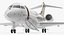 Bombardier Global 6000 Rigged 3D Model