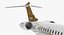 Bombardier Global 6000 Rigged 3D Model