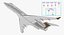 Bombardier Global 6000 Rigged 3D Model