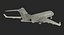 Bombardier Global 6000 Rigged 3D Model