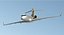 Bombardier Global 6000 Rigged 3D Model