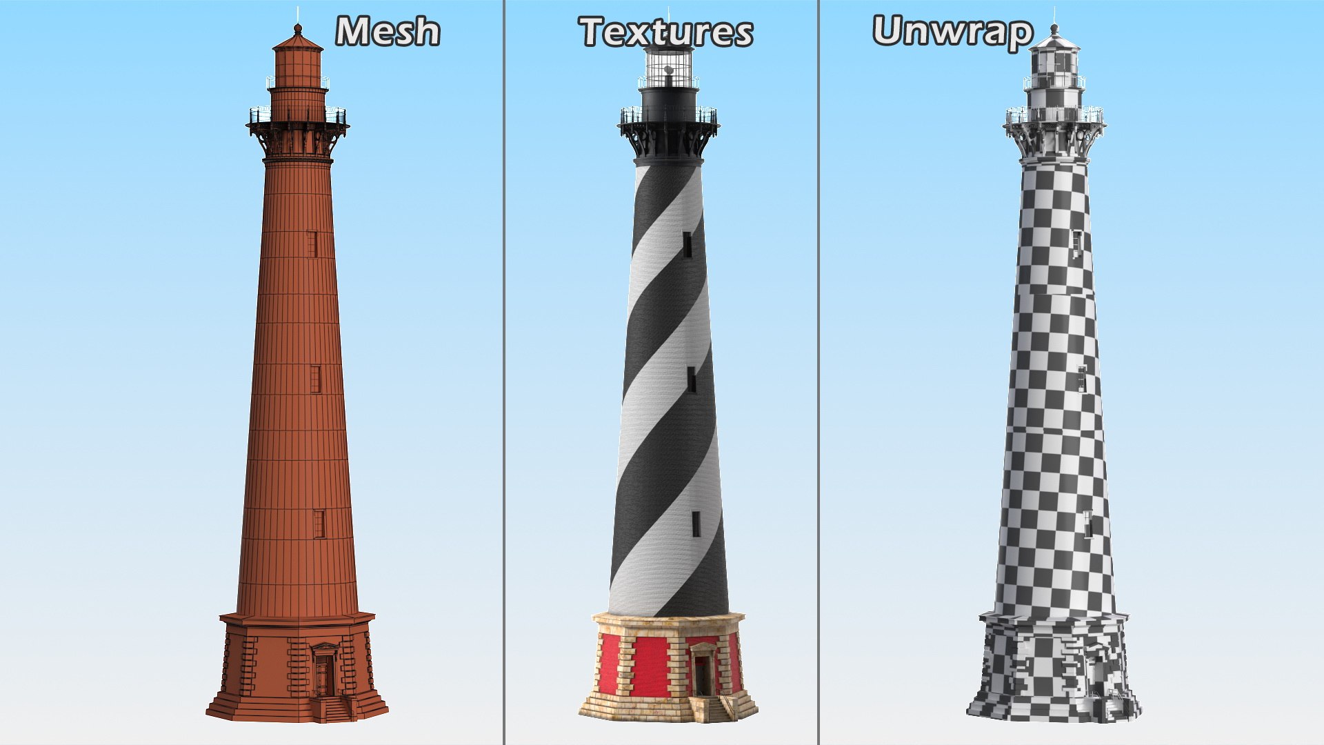 Cape Hatteras Lighthouse 3d Model Turbosquid 1775073