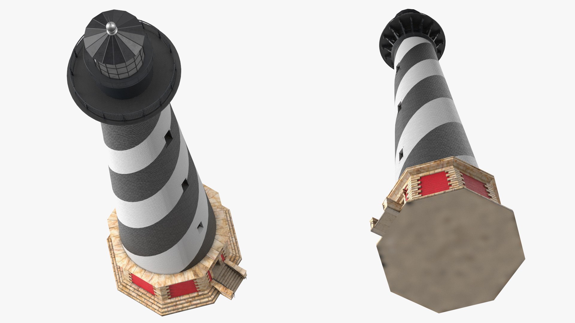 Cape Hatteras Lighthouse 3D model https://p.turbosquid.com/ts-thumb/HV/0CS9xI/j0/capehatteraslighthousec4dmodel018/jpg/1629229104/1920x1080/fit_q87/833af54f4d63635445cc5ff44176d710cd8e2e55/capehatteraslighthousec4dmodel018.jpg