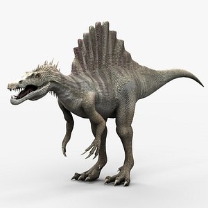 3d spinosaurus dinosaur animation model