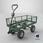 3D Garden Cart 3D Model