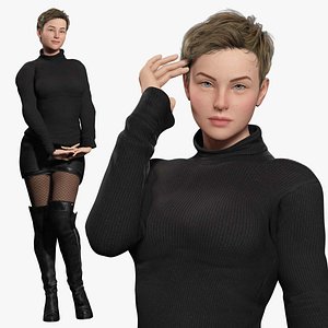 Amelia - Black Elegance Midnight 3D model
