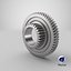 compound external helical spur 3D model