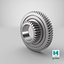 compound external helical spur 3D model