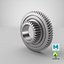compound external helical spur 3D model