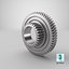 compound external helical spur 3D model