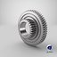 compound external helical spur 3D model