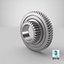 compound external helical spur 3D model