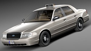 Ford Crown Victoria New York Taxi yellow cab 1998-2001
