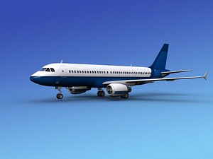 airline airbus 3d 3ds