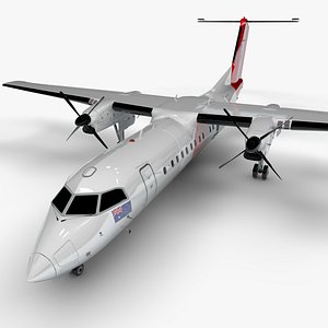 3D Australian Customs Surveillance Bombardier De Havilland Canada DHC-8 Q300 Dash 8 L1771 model