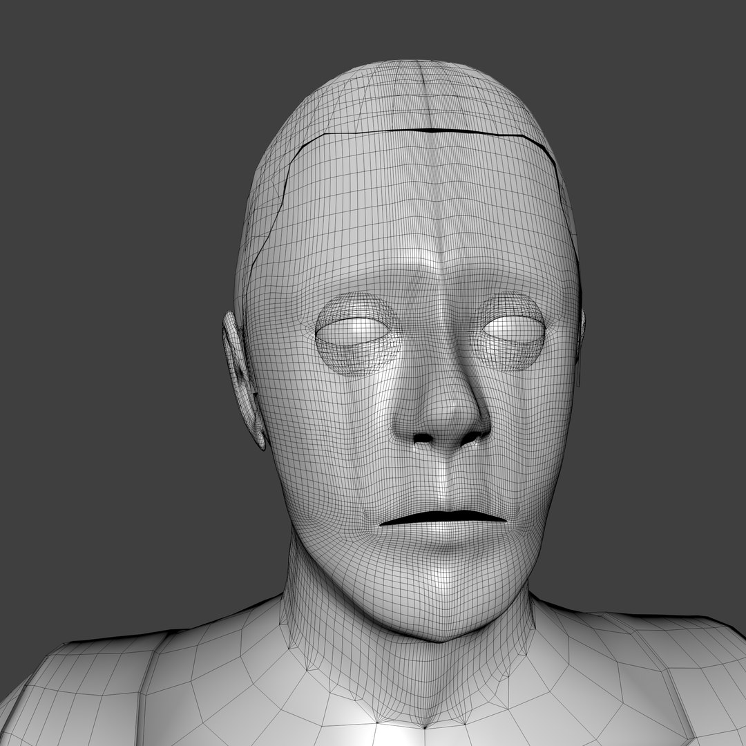 Sci-fi Human 3d Model