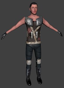 sci-fi human 3d model
