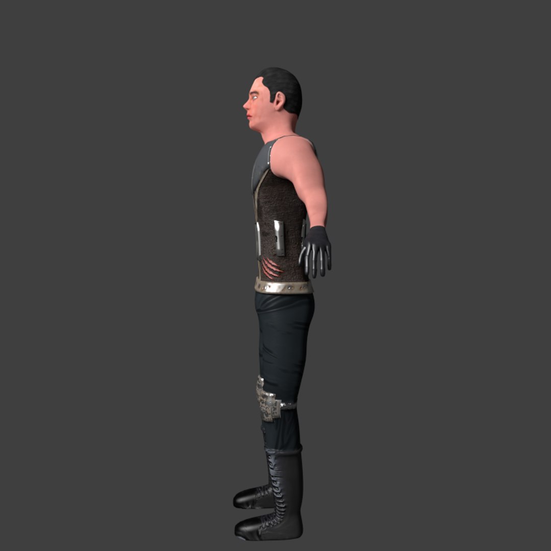 Sci-fi Human 3d Model