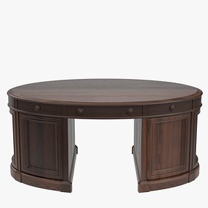 3D oval office executive desk model