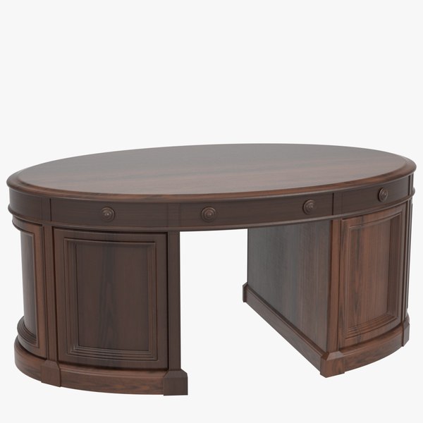 3D oval office executive desk model TurboSquid 1260311
