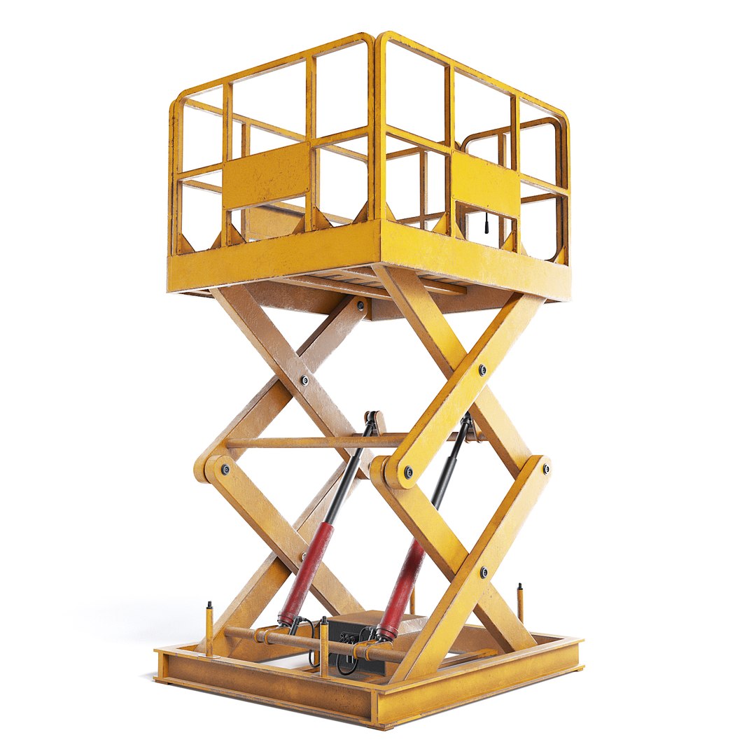 3D Scissor Freight Lift I - TurboSquid 2007671
