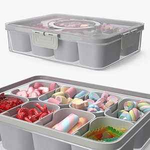 Divided Serving Tray with Marmalade and Marshmallow