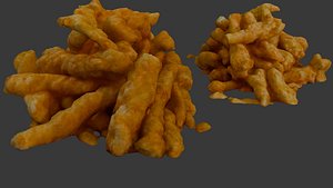 3D Crunchy Snack Pile 3D Model model