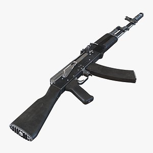 assault rifle ak 74 3d model
