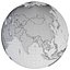 3d country world globe model