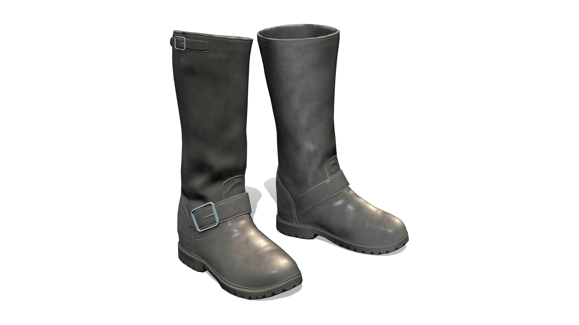 3D Female Motobike Biker Rider Boots - TurboSquid 1903240