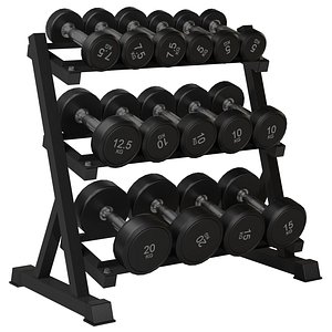 3D Bonnlo Dumbbell Rack model