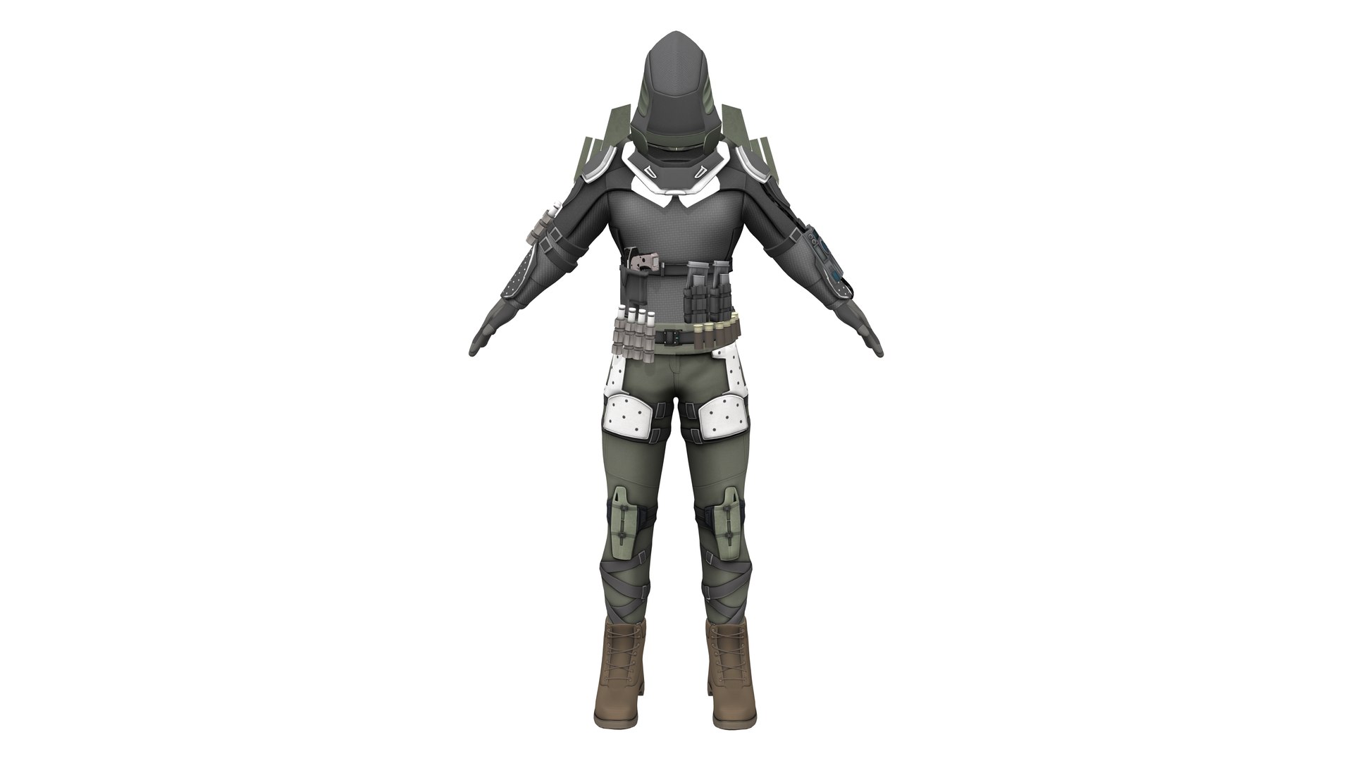 Cyborg Ranger Warrior Full Combat Suit Model - TurboSquid 1962683