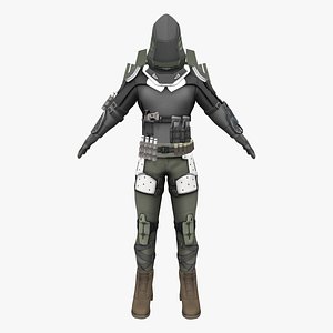 Cyborg Ranger Warrior Full Combat Suit model