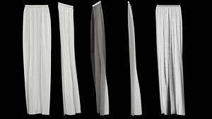 3d curtain version 4 animation model